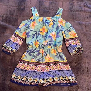Colorful Hawaiian romper